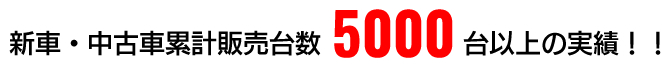 新車・中古車販売台数実績あり！
